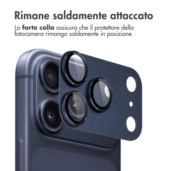 imoshion Protezione fotocamera in Vetro 2 Pezzi Apple iPhone 17 Pro Max - Deep Blue