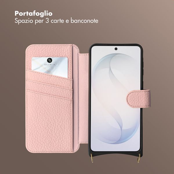 Selencia Cover Riva con MagSafe e cordino Samsung Galaxy S26 - Old Pink