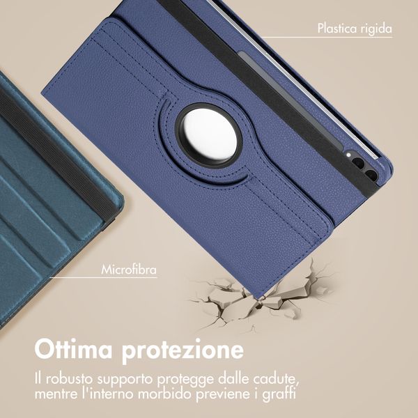 imoshion Cover Girevole a 360° Samsung Galaxy Tab S11 Ultra - Blu scuro