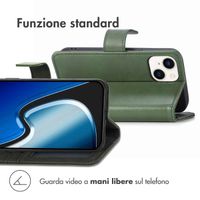 imoshion Cover a libro di Lusso Apple iPhone 15 - Verde
