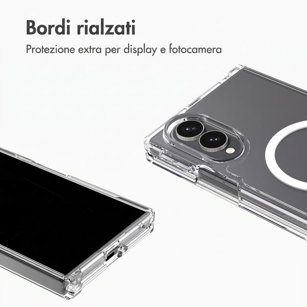 Accezz Cover posteriore Xtreme Impact con MagSafe Samsung Galaxy Z Fold 8 - Trasparente