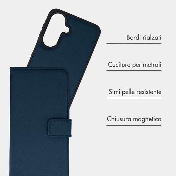 imoshion Cover a libro di lusso 2-in-1 rimovibile Samsung Galaxy A27 (5G) - Blu