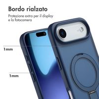 Accezz Cover con anello e supporto con MagSafe Apple iPhone Air - Blu