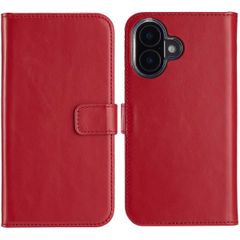 Selencia Cover a libro in vera pelle Apple iPhone 16 - Rosso