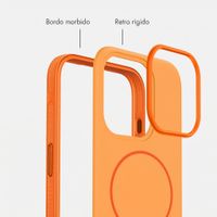 imoshion Cover posteriore Color con Thin MagSafe Ring Apple iPhone 15 Pro - Arancio