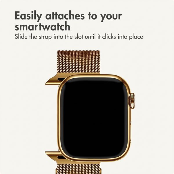 imoshion Milanees magnetisch bandje Apple Watch | 38/40/41/42 mm - Goud