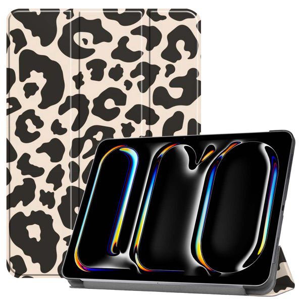 imoshion Cover Trifold Design Apple iPad Pro 11 (2025) M5 / (2024) M4 - Leopard