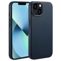 Accezz Cover in Pelle con MagSafe Apple iPhone 13 - Nightfall Blue