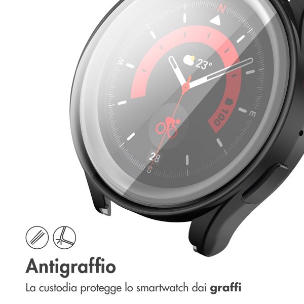 imoshion Cover rigida integrale Samsung Galaxy Watch 5 - 44 mm - Nero
