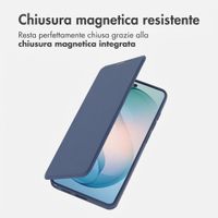 imoshion Bookcase trasparente con MagSafe Samsung Galaxy S26 Ultra - Blu