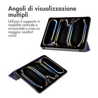 imoshion Cover a libro Trifold Apple iPad Pro 11 (2025) M5 / (2024) M4 - Blu scuro