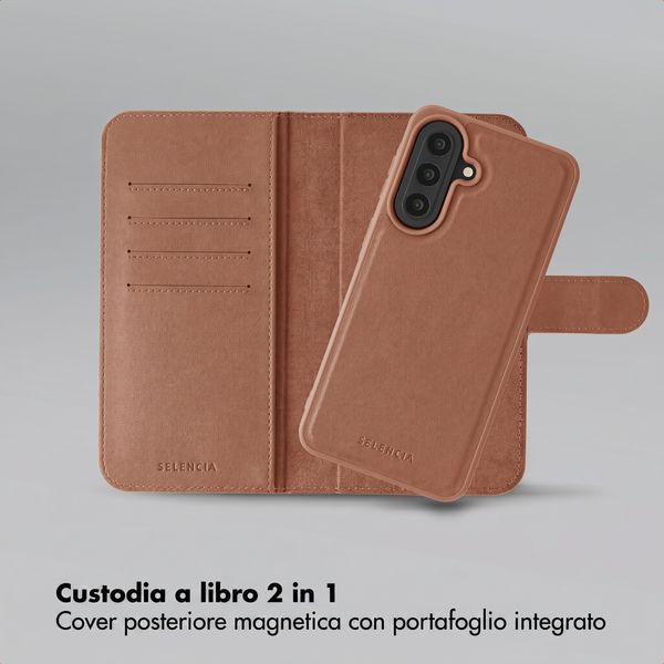 Selencia Libreria rimovibile Olyn con MagSafe Samsung Galaxy A57 (5G) - Marrone