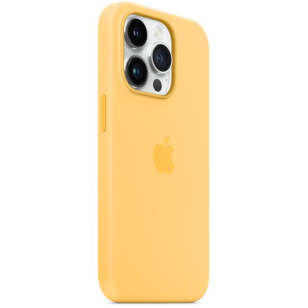Apple Cover Posteriore in Silicone con MagSafe Apple iPhone 14 Pro - Sunglow