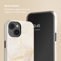 Selencia Cover Posteriore Vivid Apple iPhone 14 - Golden Beige Marble