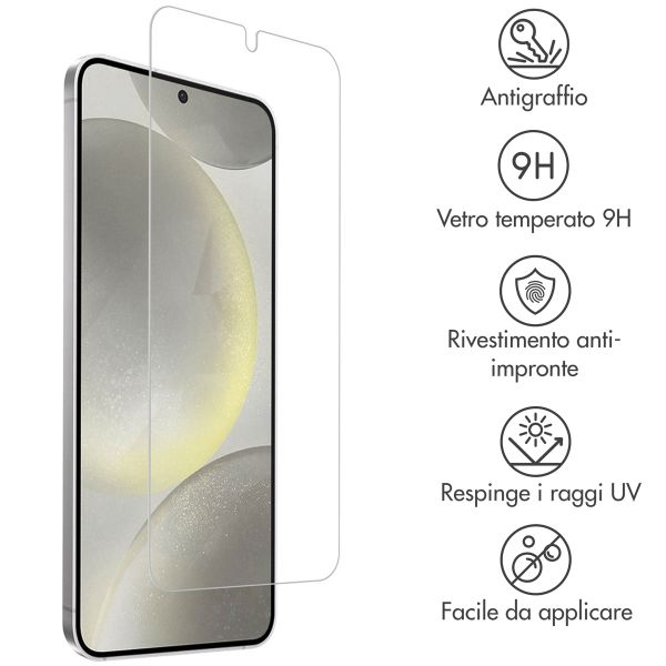 Accezz Vetro temperato, confezione da 2 Samsung Galaxy S25 / S24