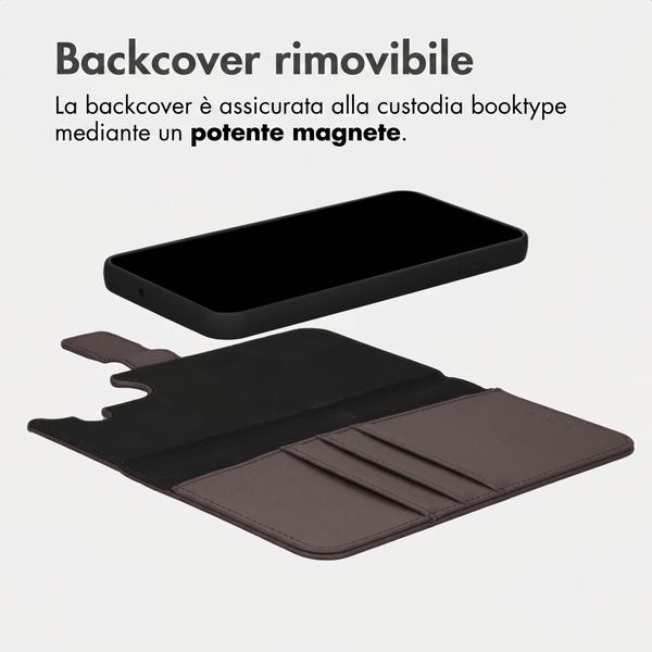 imoshion Cover a libro di lusso 2-in-1 rimovibile Samsung Galaxy S24 FE - Marrone