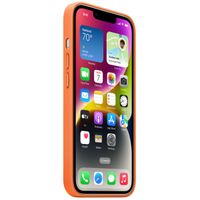 Apple Cover Posteriore in Pelle con MagSafe Apple iPhone 14 - Orange