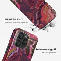 Selencia Cover posteriore Vivid con MagSafe Apple iPhone 15 Pro - Marble Purple