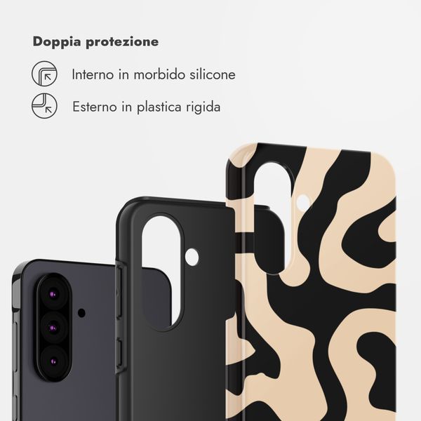 Selencia Cover Posteriore Vivid Samsung Galaxy A36 / A56 - Art Wave Black