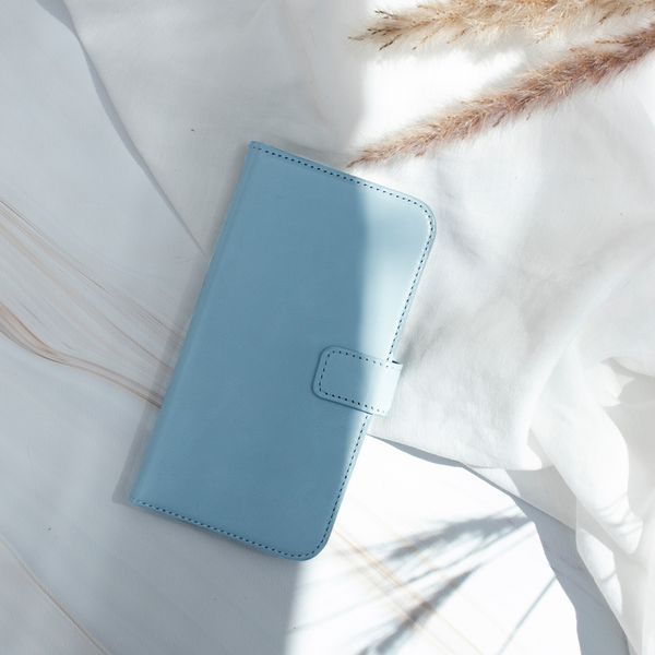 Selencia Cover a libro in vera pelle Apple iPhone 11 - Air Blue