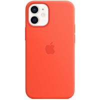 Apple Cover Posteriore in Silicone con MagSafe Apple iPhone 12 Mini - Electric Orange