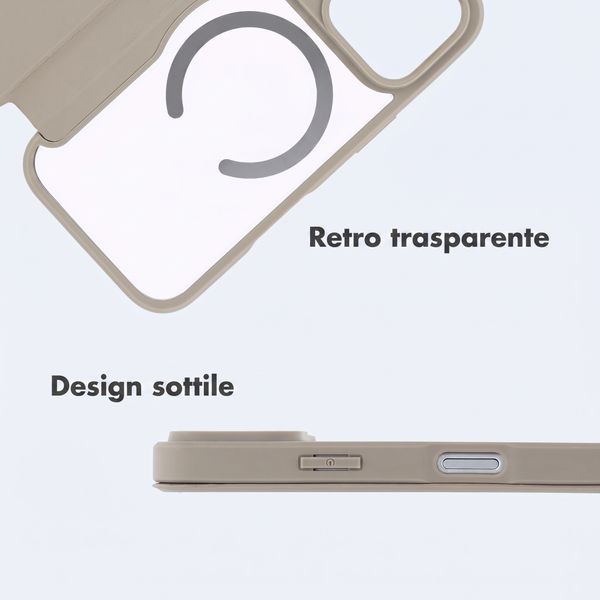 imoshion Bookcase trasparente con MagSafe Apple iPhone 18 Pro / 17 Pro - Beige