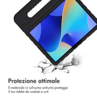 imoshion Cover Posteriore Kidsproof con Maniglia Apple iPad Pro 11 (2025) M5 / (2024) M4 - Nero
