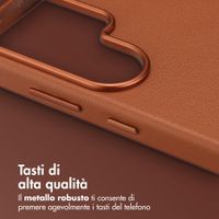 Accezz Cover in Pelle con MagSafe Samsung Galaxy S26 Ultra - Sienna Brown