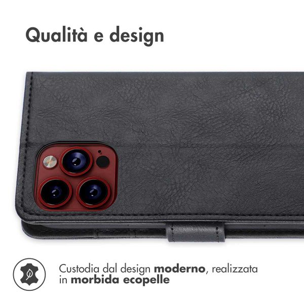 imoshion Cover a libro di Lusso Apple iPhone 15 Pro Max - Nero
