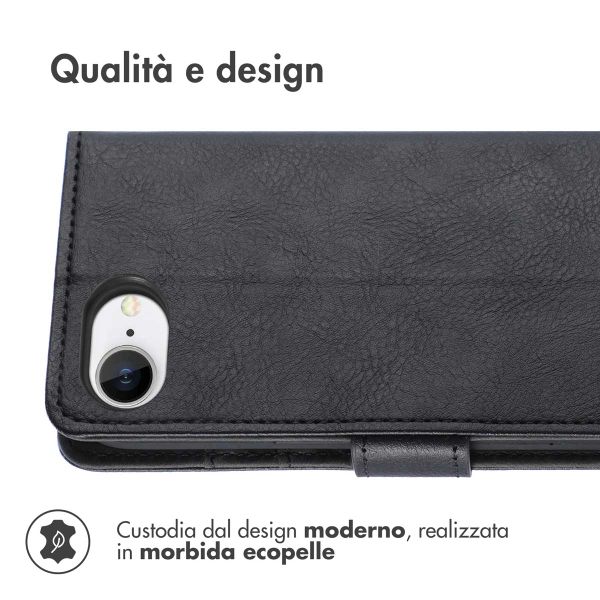 imoshion Cover a libro di Lusso Apple iPhone 17e / 16e - Nero
