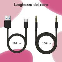 imoshion Cuffie wireless per bambini con LED a forma di unicorno - Limitatore di decibel - Con cavo AUX - Pink / Hot Pink