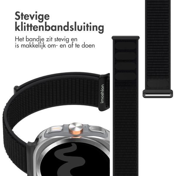 imoshion Nylon bandje Samsung Galaxy Watch Ultra (2024/2025) - Zwart