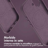Accezz Cover in Pelle con MagSafe Apple iPhone 16 - Heath Purple