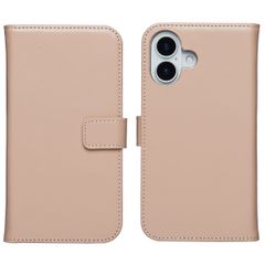 Selencia Cover a libro in vera pelle Apple iPhone 17 - Dusty Pink