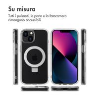 Accezz Cover con anello e supporto con MagSafe Apple iPhone 13 - Trasparente