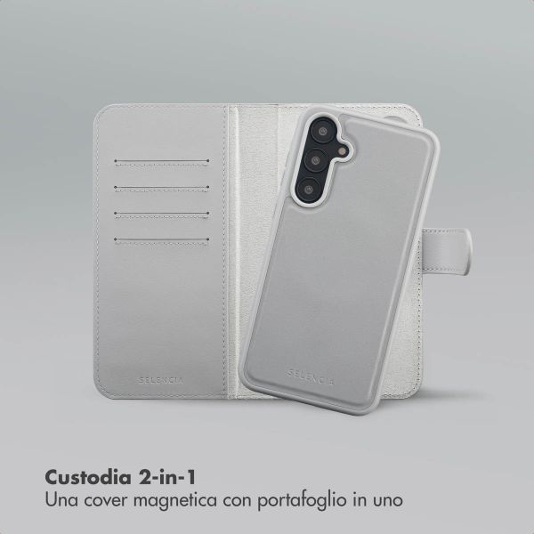 Selencia Libreria rimovibile Olyn con MagSafe Samsung Galaxy A55 - Grigio