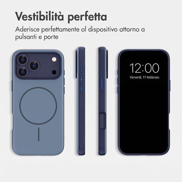 imoshion Cover posteriore Color con Thin MagSafe Ring Apple iPhone 17 Pro Max - Blu scuro