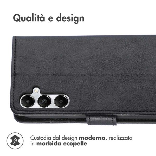 imoshion Cover a libro di Lusso Samsung Galaxy A55 - Nero