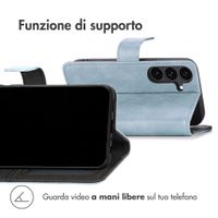 imoshion Cover a libro di Lusso Samsung Galaxy S26 FE - Azzurro