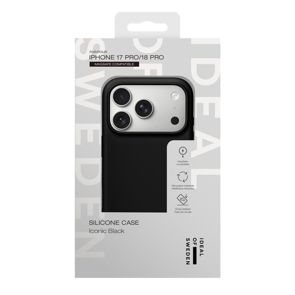 iDeal of Sweden Cover in silicone con MagSafe Apple iPhone 18 Pro / 17 Pro - Iconic Black