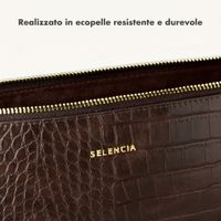 Selencia Cover per laptop Croco 11 pollici - Choco Brown