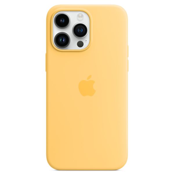 Apple Cover Posteriore in Silicone con MagSafe Apple iPhone 14 Pro Max - Sunglow