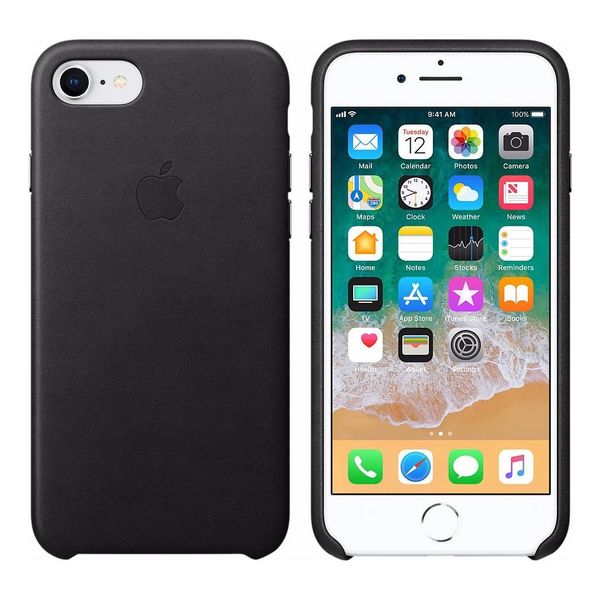 Apple Cover in Pelle iPhone SE (2022 / 2020) / 8 / 7 - Black