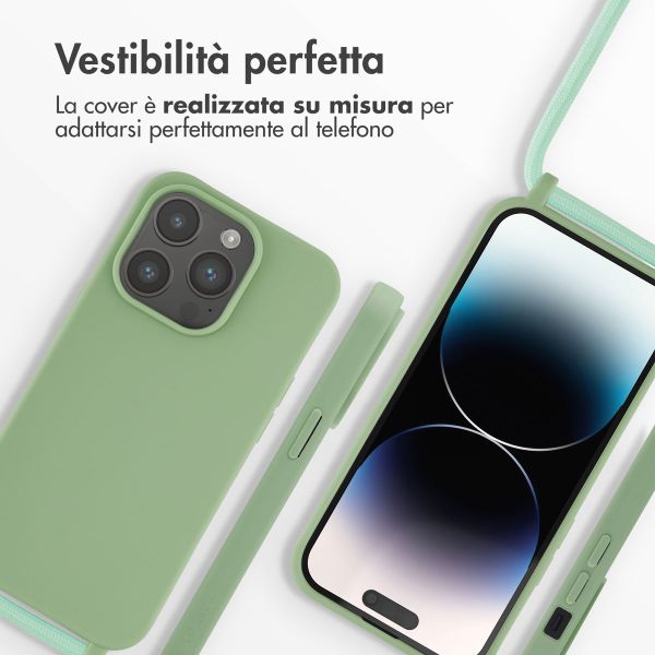 imoshion Cover in Silicone con Cordino Apple iPhone 14 Pro - Verde