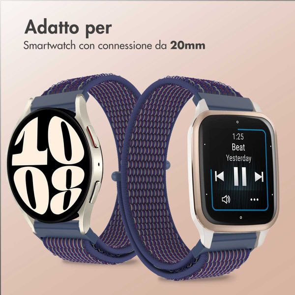 imoshion Cinturino in nylon  - Attacco universale 20 mm - Indigo
