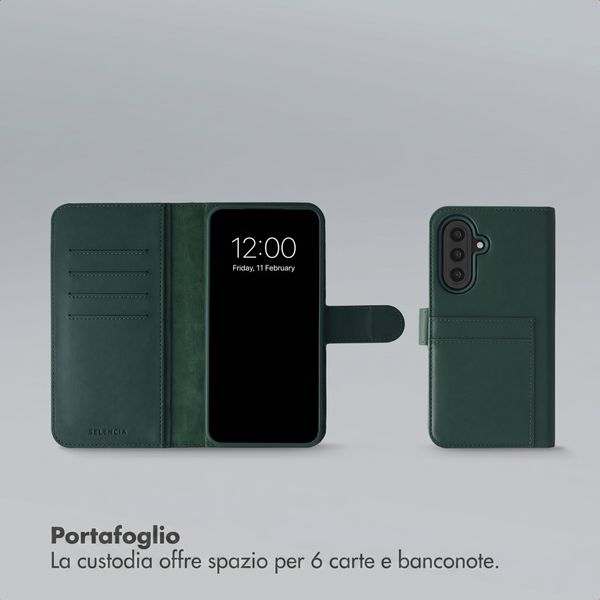 Selencia Libreria rimovibile Olyn con MagSafe Samsung Galaxy A57 (5G) - Verde