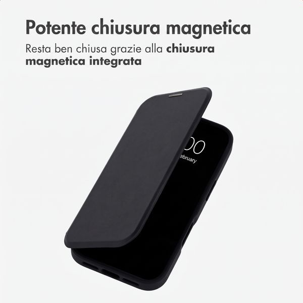 imoshion Bookcase trasparente con MagSafe Apple iPhone 18 Pro Max / 17 Pro Max - Nero