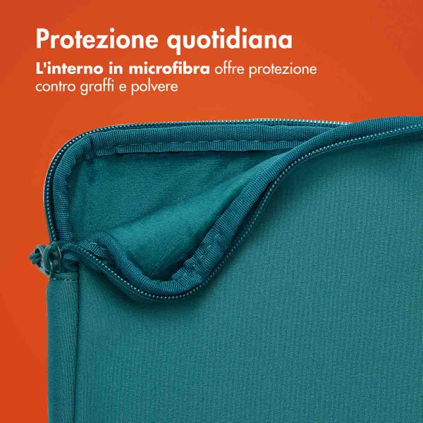 imoshion Cover per laptop 15-16 pollici - Laptopsleeve con tasca - Petrol Green