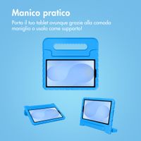 imoshion Cover Posteriore Kidsproof con Maniglia Samsung Galaxy Tab A11 / A9 8.7 pollici - Blu
