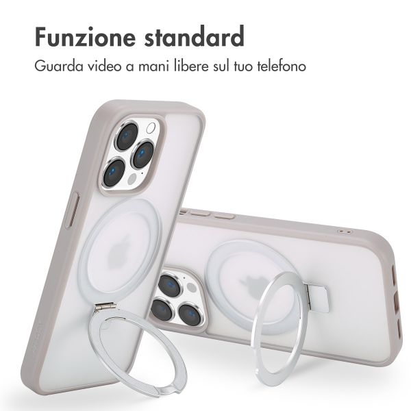 Accezz Cover con anello e supporto con MagSafe Apple iPhone 13 Pro - Grigio